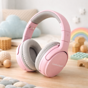 Rosa Noise-Reducing Kopfhörer für Kinder – ComfortSound Kids Gehörschutz gegen Lärm und Reizüberflutung